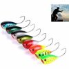 HENGJIA PO036 8 stuks 8cm / 13g grote mond enkele haak slaan Water Wave Hard aas lokken buiten vissen Gear lokken aas Fishing Tackle Hengelsport Visaas