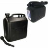 2x stuks jerrycans zwart voor Bensonstof 5 en 20 liter inclusief schenktuit benzine / diesel Tentbenodigdheden Benson